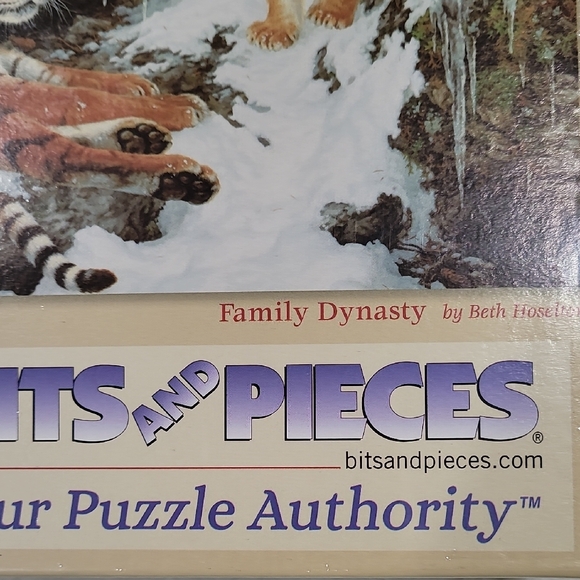 New/Sealed Bits and Pieces 500 Piece "Family Dynasty" Tiger Jigsaw Puzzle - Picture 2 of 4
